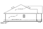 Ranch House Plan Left Elevation - 026D-1861 - Shop House Plans and More