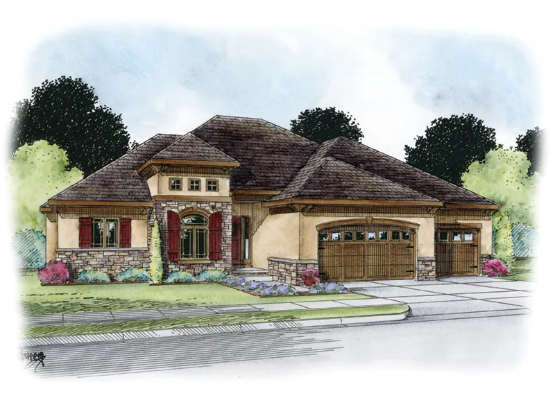 Traditional House Plan Front Image - Jessica Creek Prairie Home 026D-1894 - Search House Plans and More