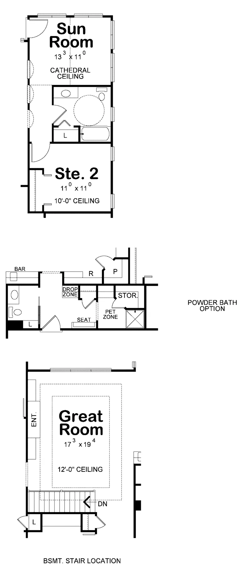 Traditional House Plan Optional Floor Plan - Jessica Creek Prairie Home 026D-1894 - Search House Plans and More