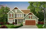 Arts & Crafts House Plan Front Photo 01 - Cassidy Downs Craftsman Home 026D-1919 - Search House Plans and More