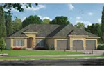 Ranch House Plan Front of Home - Ridder Pointe European Home 026D-1945 - Shop House Plans and More