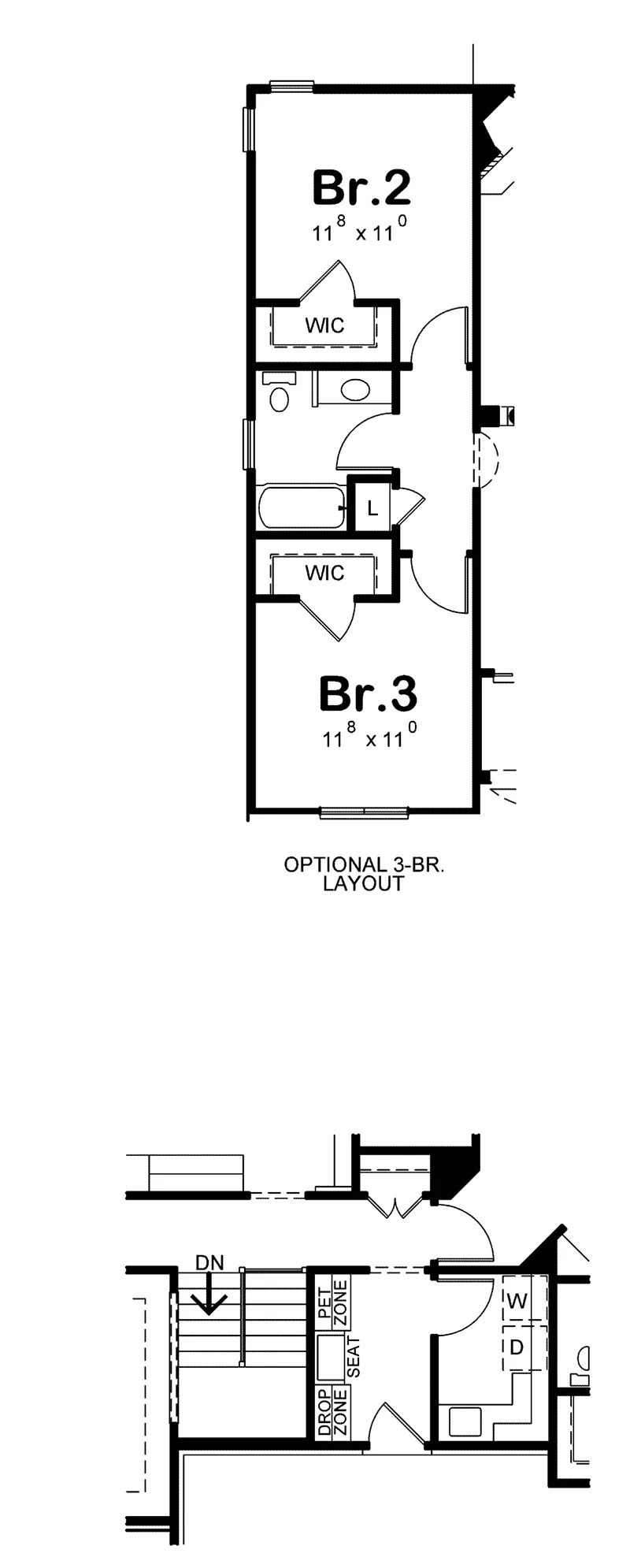 Ranch House Plan Optional Basement - Ridder Pointe European Home 026D-1945 - Shop House Plans and More