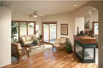 Ranch House Plan Sunroom Photo - Hunter Crossing Ranch Home 026D-1971 - Search House Plans and More