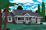 Country House Plan Front Image - Alberta Falls Farmhouse 026D-1974 - Search House Plans and More