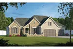 European House Plan Front of Home - 026D-1999 - Shop House Plans and More