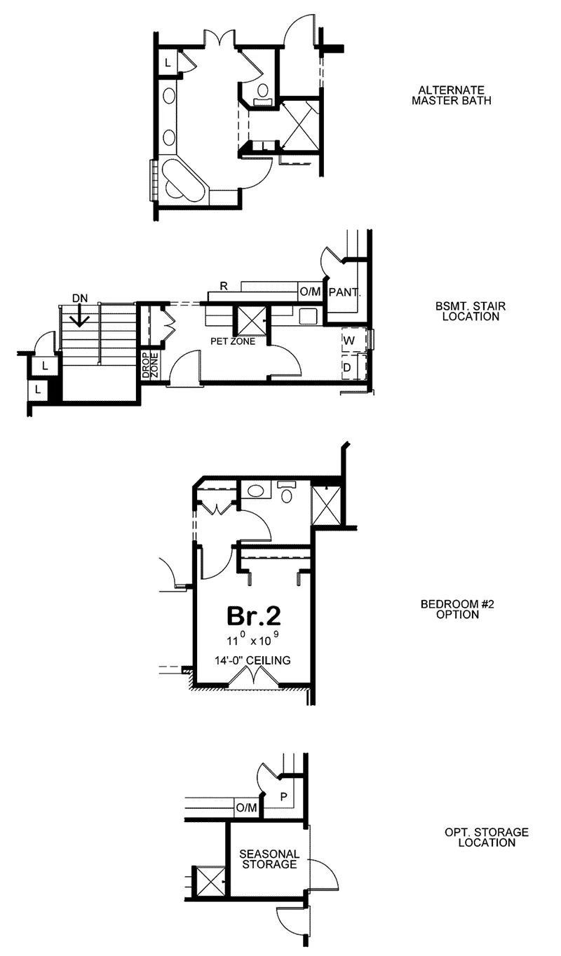 European House Plan Optional Floor Plan - 026D-1999 - Shop House Plans and More