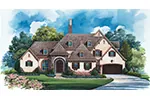 Colonial House Plan Front Image - Monardo Tudor Style Home 026S-0018 - Shop House Plans and More