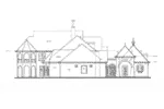Colonial House Plan Left Elevation - Monardo Tudor Style Home 026S-0018 - Shop House Plans and More