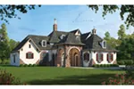 Colonial House Plan Side View Photo - Monardo Tudor Style Home 026S-0018 - Shop House Plans and More