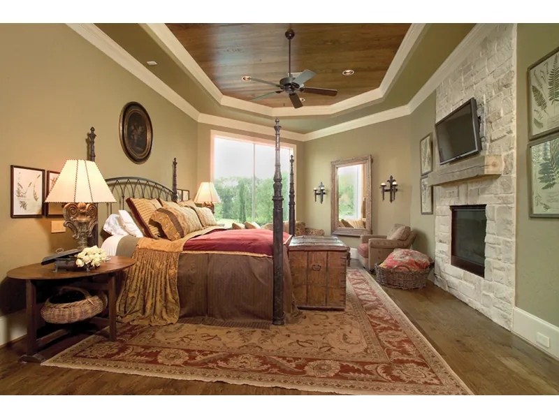 Luxury House Plan Master Bedroom Photo 01 - Dixmont Luxury European Home 026S-0020 - Search House Plans and More