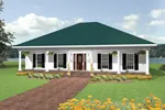 Southern Home With Symmetrical Style 