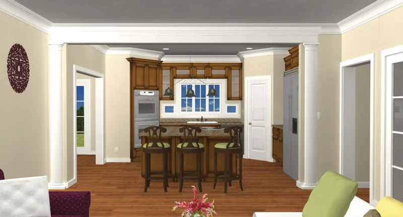 Traditional House Plan Kitchen Photo 03 - Locke Mill Plantation Home 028D-0007 - Shop House Plans and More