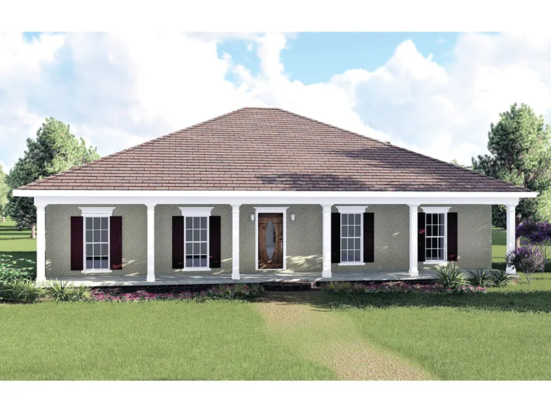 Southern House Plan Front Photo 01 - Holbrook Pass Country Home 028D-0035 - Search House Plans and More