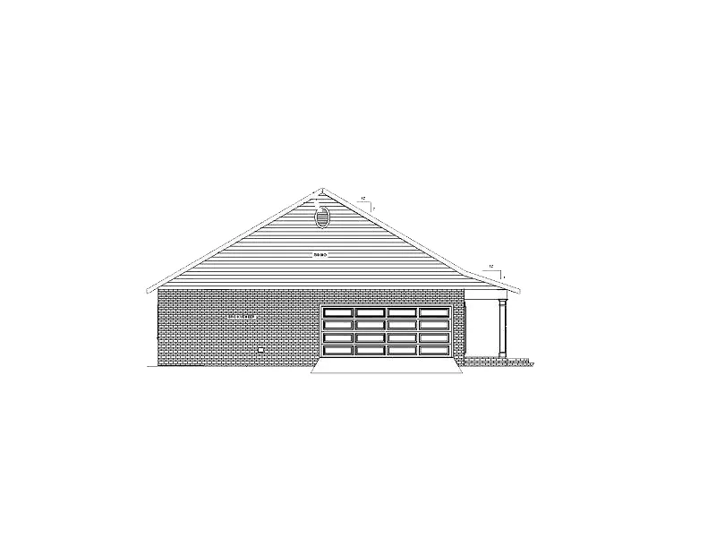 Ranch House Plan Left Elevation - Huntley Haven Country Home 028D-0036 - Search House Plans and More