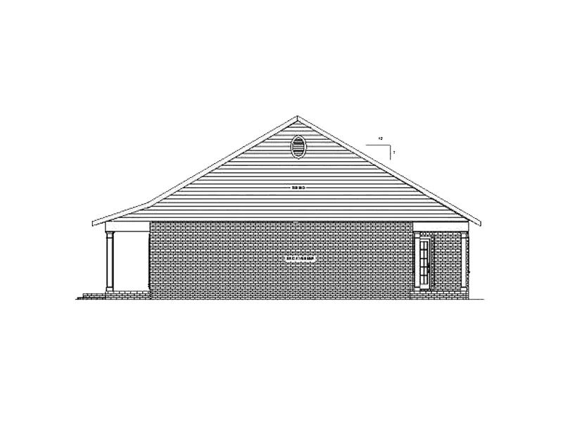 Acadian House Plan Right Elevation - Huntley Haven Country Home 028D-0036 - Search House Plans and More