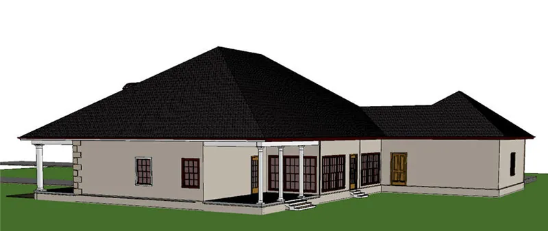 Traditional House Plan Color Image of House - Fulbright Colonial Home 028D-0050 - Search House Plans and More