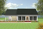 Ranch House Plan Front Image - Alcott Southern Home 028D-0051 - Search House Plans and More
