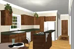 Ranch House Plan Kitchen Photo 01 - Alderwood Southern Home 028D-0052 - Search House Plans and More