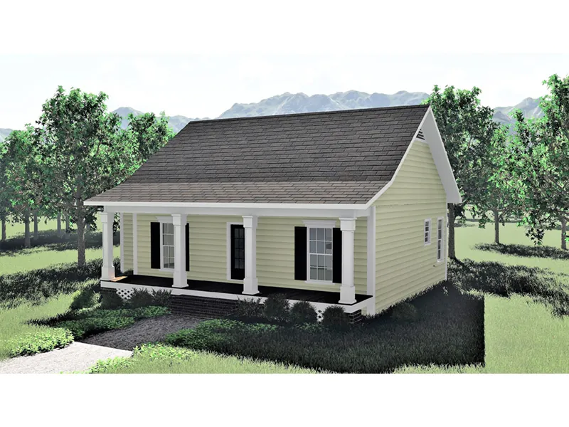 Ranch House Plan Front Photo 02 - Germainia  Country Ranch Home 028D-0073 - Search House Plans and More