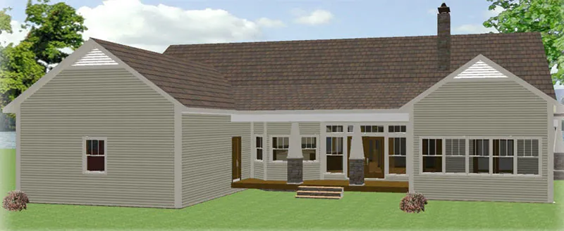 Country House Plan Color Image of House - Corbin Park Craftsman Home 028D-0087 - Search House Plans and More