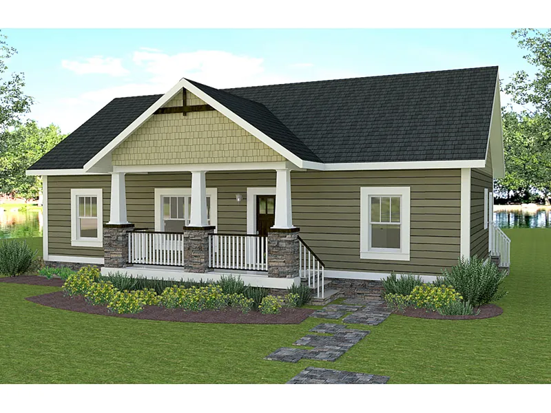 Front Photo 02 - 028D-0091 - Shop House Plans and More