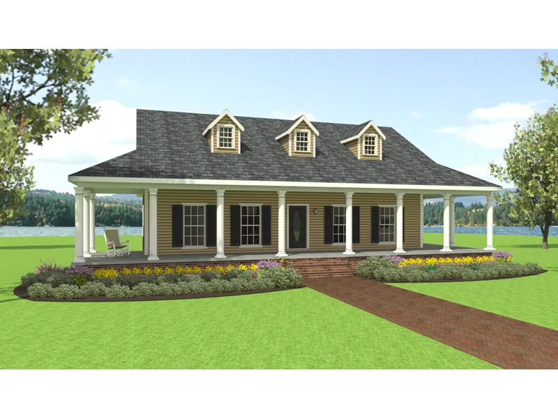Southern House Plan Front Photo 03 - Lori Lane Southern Home 028D-0095 - Shop House Plans and More