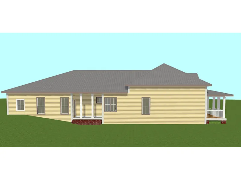 Country House Plan Side View Photo 01 - Frances Park Country Home 028D-0098 - Search House Plans and More