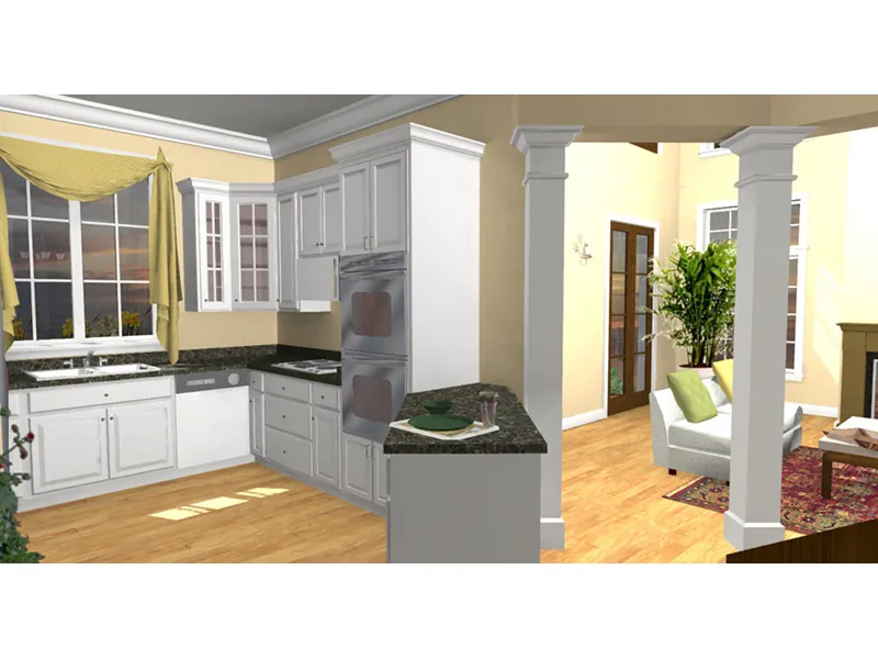 Southern House Plan Kitchen Photo 02 - 028D-0102 - Shop House Plans and More