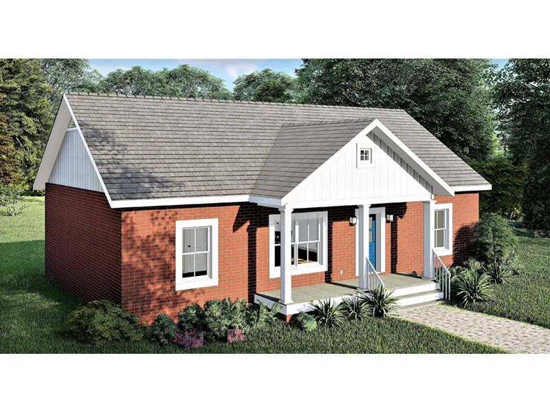 Traditional House Plan Side View Photo - 028D-0111 - Shop House Plans and More