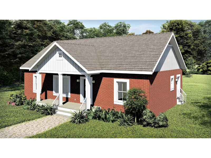Traditional House Plan Side View Photo 01 - 028D-0111 - Shop House Plans and More