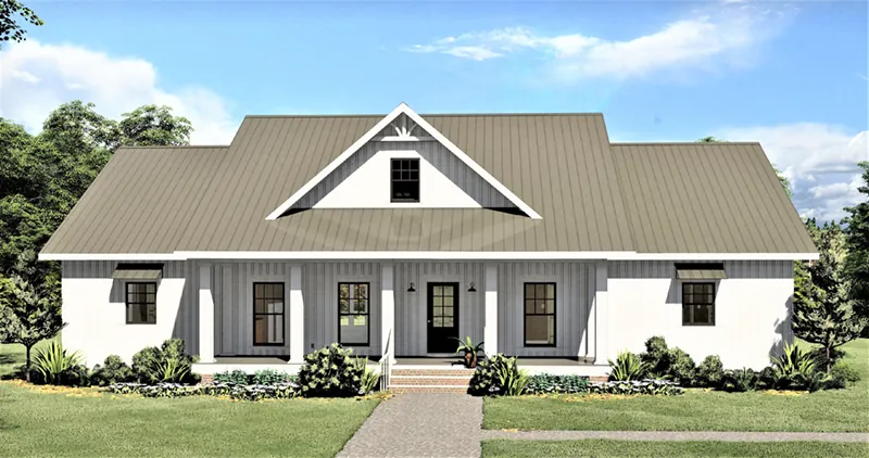Modern Farmhouse Plan Front of Home - Wittel Farm Modern Farmhouse 028D-0113 - Shop House Plans and More