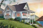 Rear Photo 01 - Freshfield Waterfront Home 032D-0040 - Search House Plans and More