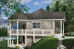 Contemporary House Plan Front Photo 01 - Kressley Country Vacation Home 032D-0050 - Search House Plans and More