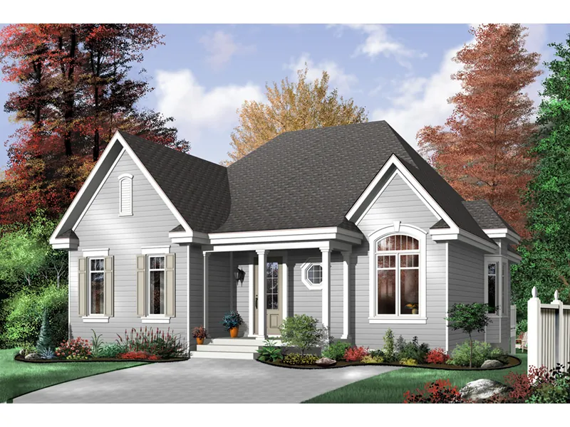 Ranch House Plan Front Photo 01 - Leicester Ranch Home 032D-0091 - Shop House Plans and More