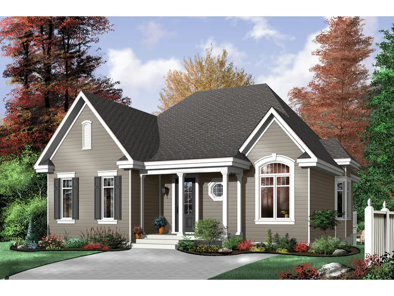 Ranch House Plan Front Photo 02 - Leicester Ranch Home 032D-0091 - Shop House Plans and More