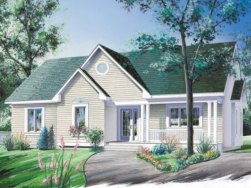 Country House Plan Front Image - Loudon Traditional Ranch Home 032D-0100 - Shop House Plans and More
