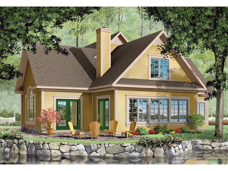 Cabin & Cottage House Plan Front Image - Eunice Cabin Cottage Home 032D-0211 - Search House Plans and More