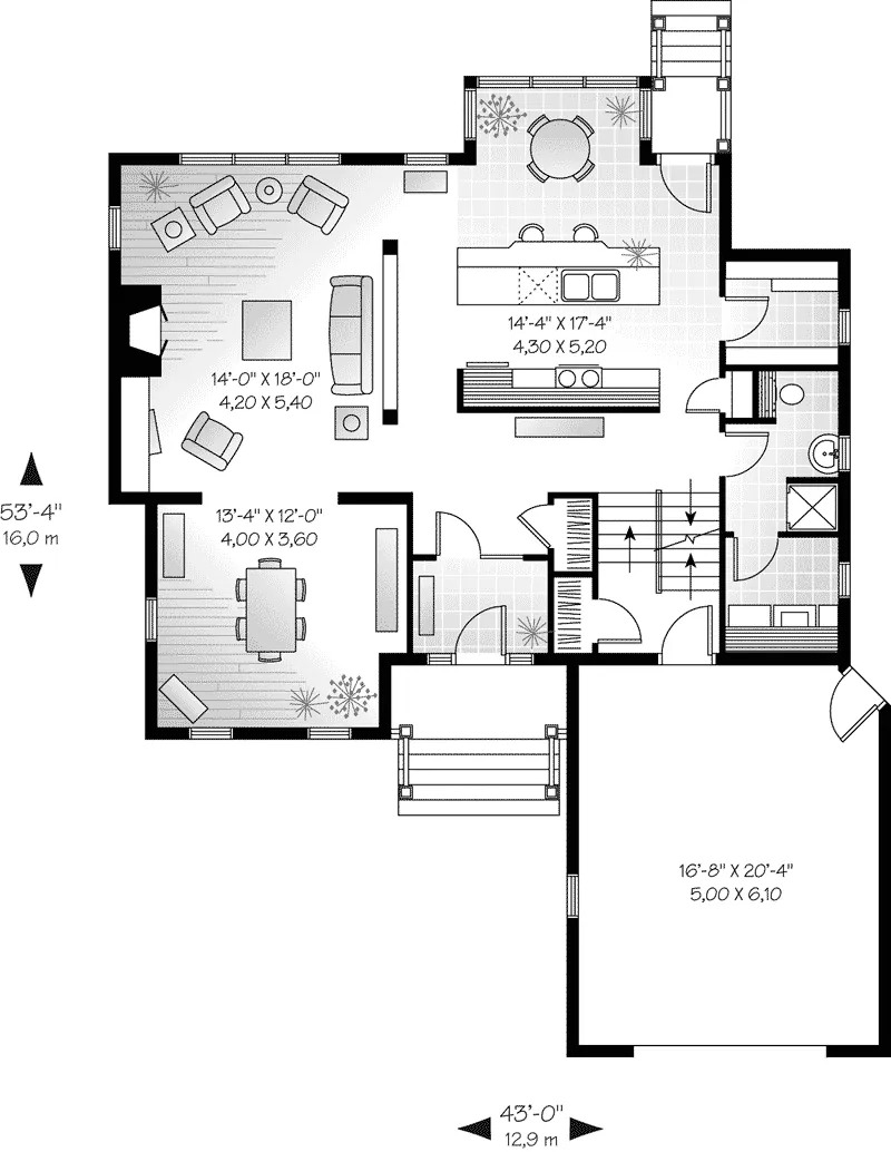 Home Plan First Floor 032D-0234