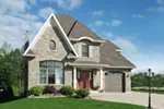 Front Photo 02 - Durham Crest European Home 032D-0239 - Search House Plans and More