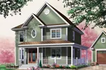 Craftsman House Plan Front Photo 01 - Hartsgrove Country Farmhouse 032D-0280 - Search House Plans and More