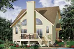 Modern House Plan Front Photo 01 - Wildbrook Lake Home 032D-0358 - Shop House Plans and More