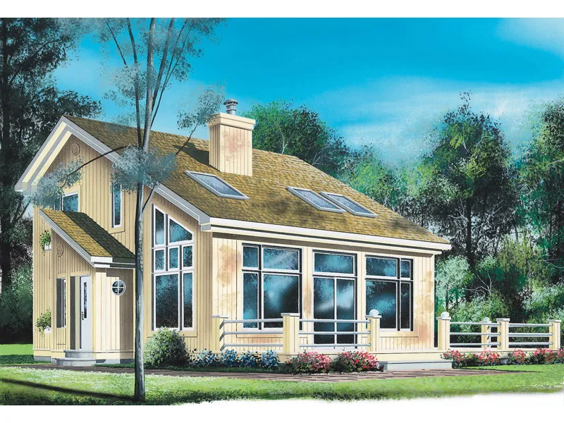 Traditional House Plan Front Image - Kissinger Cove Vacation Home 032D-0362 - Search House Plans and More