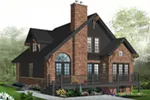 Vacation House Plan Front Image - Duffy Pass Cottage Cabin Home 032D-0368 - Search House Plans and More