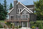 Vacation House Plan Rear View Photo - Duffy Pass Cottage Cabin Home 032D-0368 - Search House Plans and More