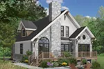 Vacation House Plan Rear Photo 02 - Duffy Pass Cottage Cabin Home 032D-0368 - Search House Plans and More
