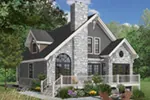 Vacation House Plan Rear Photo 04 - Duffy Pass Cottage Cabin Home 032D-0368 - Search House Plans and More