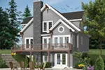 Vacation House Plan Rear Photo 07 - Duffy Pass Cottage Cabin Home 032D-0368 - Search House Plans and More