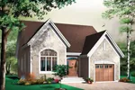 Ranch House Plan Front Image - Wanette English Cottage Home 032D-0394 - Shop House Plans and More