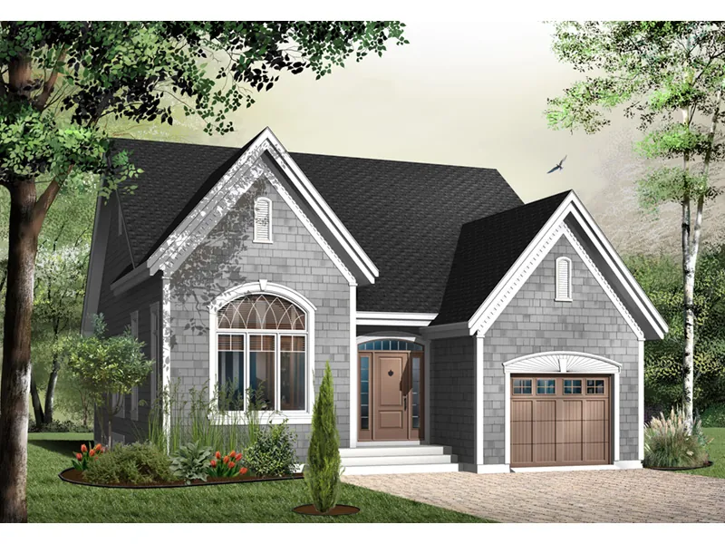Ranch House Plan Front Photo 03 - Wanette English Cottage Home 032D-0394 - Shop House Plans and More