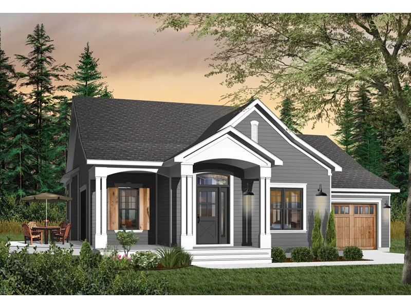 Ranch House Plan Front Photo 01 - Arnette Place Craftsman Home 032D-0396 - Search House Plans and More
